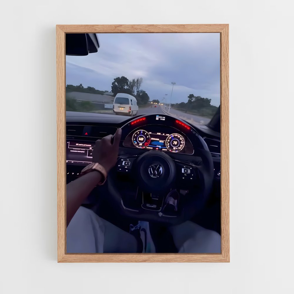 Poster Route du Scirocco – affiche Volkswagen (vue 4)